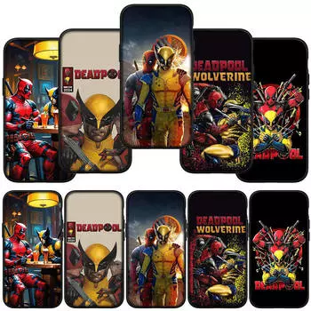 for Samsung Galaxy S24 S23 iPhone 15 14 Xiaomi Redmi Note 13 12 11 8 Plus 10 9 Pro Max X XR Phone Case Poster Deadpool Wolverine OPPO A15 Huawei Cover