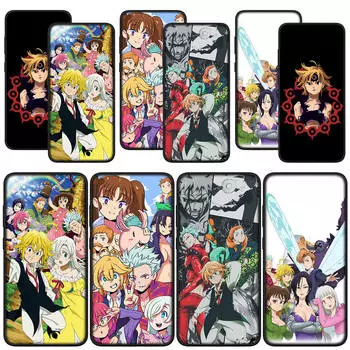 for Samsung Galaxy S24 S23 iPhone 15 14 Xiaomi Redmi Note 13 12 11 Pro Max X 8 9 10 XR OPPO A15 Huawei Phone Case Seven Deadly Sins Meliodas Ban Cover