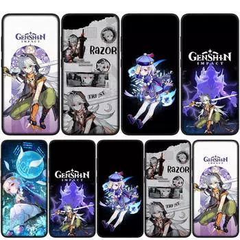 for Samsung Galaxy S24 S23 iPhone 15 14 Xiaomi Redmi Note 13 12 11 8 Plus 10 9 Pro Max X XR Phone Case Genshin Impact Razor QiQi OPPO Huawei Cover