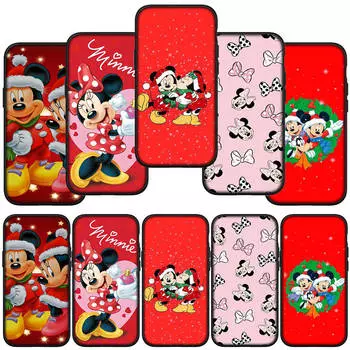 for Samsung Galaxy S24 S23 iPhone 15 14 Xiaomi Redmi Note 13 12 11 8 Plus 10 9 Pro Max X XR Phone Case Mickey Wallpaper Minnie Mouse OPPO A15 Huawei