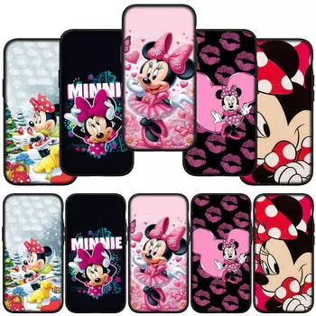 for Samsung Galaxy S24 S23 iPhone 15 14 Xiaomi Redmi Note 13 12 11 8 Plus 10 9 Pro Max X XR Phone Case Print Minnie Mouse OPPO A15 Huawei Cover
