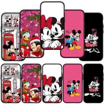 for Samsung Galaxy S24 S23 iPhone 15 14 Xiaomi Redmi Note 13 12 11 8 Plus 10 9 Pro Max X XR Phone Case Comics Minnie Mickey Mouse OPPO Huawei Cover