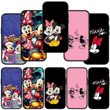 for Samsung Galaxy S24 S23 iPhone 15 14 Xiaomi Redmi Note 13 12 11 8 Plus 10 9 Pro Max X XR Phone Case Anime Minnie Mickey Mouse OPPO Huawei Cover