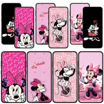 for Samsung Galaxy S24 S23 iPhone 15 14 Xiaomi Redmi Note 13 12 11 Pro Max X 8 7 9 10 XR A05 OPPO A15 Huawei Phone Case Minnie Anime Mickey Cute Mouse
