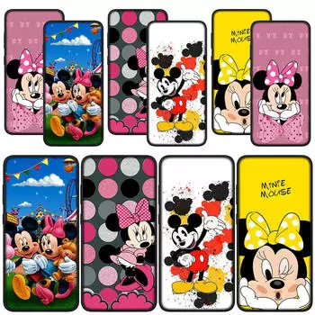 для Samsung Galaxy S24 S23 iPhone 15 14 Xiaomi Redmi Note 13 12 11 Pro Max X 8 7 9 10 XR OPPO Huawei чехол для телефона Minnie Lovely Mickey Love Mouse Cover for OPPO (A15)(A15S) болюс