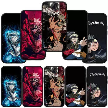 для Samsung Galaxy S24 S23 iPhone 16 15 14 Xiaomi Redmi Note 13 12 11 10 8 Plus 9 Pro Max X XR чехол для телефона Comics Asta Black Clover OPPO Huawei Cover for iPhone 7 Plus олений