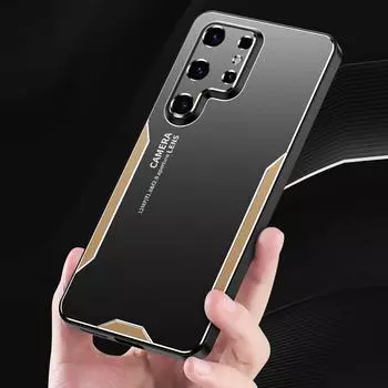 Для Samsung Galaxy S24 Ultra Чехол Металлический Алюминиевый Защитный Чехол для Объектива Морозостойкий Чехол Для Samsung Galaxy S24 Plus Предотвращает Отпечатки Пальцев For Samsung S24Ultra синий