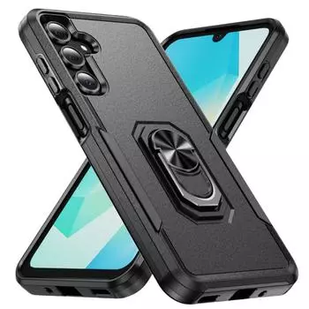 for Samsung S25 S24 Black Anti-knock Strong Ring Case for Samsung Galaxy S25 Ultra S24 Plus S23 FE S22 S21 5G Protective Bag for Galaxy S25 чёрный