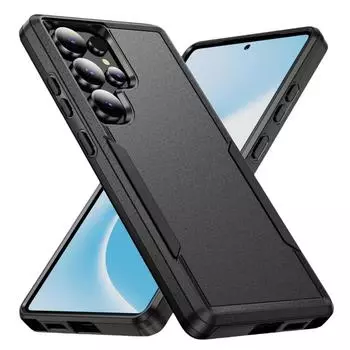 для Samsung S25 S24 Ultra противоударные аксессуары для телефонов Чехол для Samsung Galaxy S25 Ultra S24 Plus S23 FE S22 S21 Чехлы for Galaxy S25 чёрный