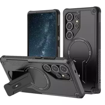 для Samsung S25 ультра-жесткий прочный чехол для мобильного телефона Samsug Galaxy S25 Ultra Plus S24 5G ударопрочный беспроводной зарядный for Galaxy S25 чёрный