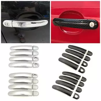 Для Seat Altea 2004-2016 гг. Изменение цвета углеродного волокна, хромированная накладка на дверную ручку, декоративная отделка, защитная наклейка