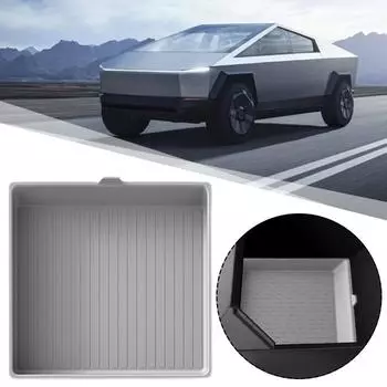 For Tesla Cybertruck 2024 Armrest Box Storage Pad Center Tray Console Non-slip Car Pad Accessories Storage Pickup Organizer K7S3