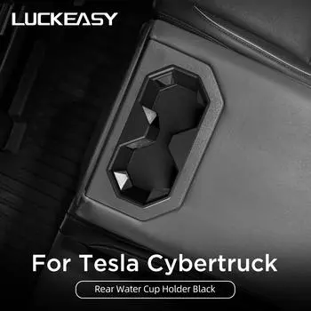 For Tesla Cybertruck 2025 Car Cup Holder Auto Interior Accessories Rear Row Drinks Holder Silicone Water Cup Storage Box