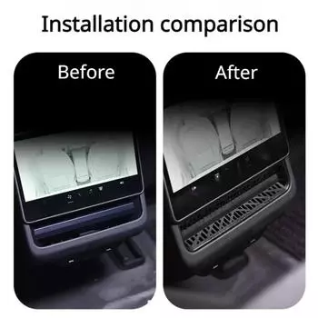 for Tesla highland 2024 Rear Conditioner Air Vent Cover Armrest Box Back Air Outlet Protection Cover Car Accessories