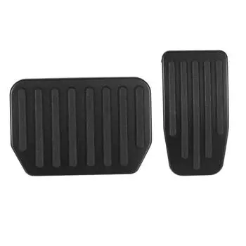 For Tesla Model 3Y Aluminum Alloy Auto Interior Parts Brake Accelerator Pedal Car Foot Pedal Pads Covers 2 Pcs/set Brake Accelerator Rest Pedal Black
