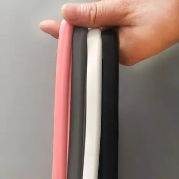 Для Tesla Model 3Y Аксессуары для интерьера Зеркало заднего вида Защитная накладка Силиконовая декоративная рамка Белая Розовая защитная полоса Интерьер розовый