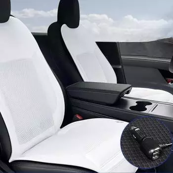 Для Tesla Model 3Y вентилируемая подушка сиденья с подогревом, летнее охлаждение, зимнее отопление, спинка сиденья, вентилируемая, безумный автомобильный интерьер чёрный