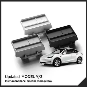 for Tesla Model Y 2025 Car Dashboard Storage Box Model 3 2025-2025 Organizer Instrument Panel Tray Car Accessories