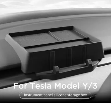 for Tesla Model Y 2025 Car Dashboard Storage Box Model 3 2025-2025 Organizer Instrument Panel Tray Car Accessories