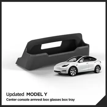 for Tesla Model Y 2025 Center Console Armrest Storage Box Glasses Tray Organizer Car Interior Accessories
