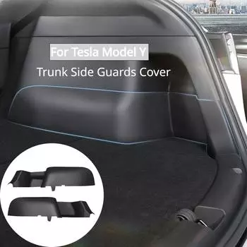 Для Tesla Model Y Trunk Guard Full Cover Backplate Side Protection Panel Surface Corning Shell Modification Accessorie ABS чёрный