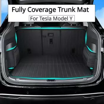For Tesla Model Y Trunk Mats Fully Surrounded Waterproof Non-Slip Liner Custom Floor Mat For Tesla Model Y 2017-2024 Accessories
