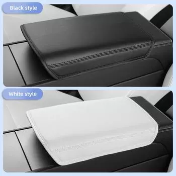 for Tesla New Model 3 2025 Leather Highland Armrest Storage Box Cover Pad Center Console Protection Cushion Car Accessories PU