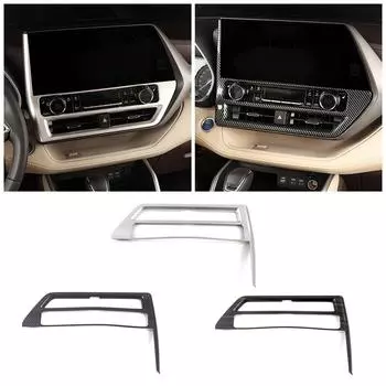 For Toyota Highlander XU70 2024 Car Interior Center Console Air Conditioner Switch Button Outlet Vent Cover Frame Trim Sticker