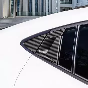 For Toyota Prius 60 Series 2024 2024 ABS Black Carbon Handle Rear Door Frame Bowl Side Handle Cover Trim Bowl Door Fiber I4S2