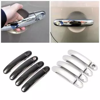 Для Volkswagen Transporter VW T5 T6 2003-2018 карбоновый цветной ремонт хромированной дверной ручки накладка защитная наклейка