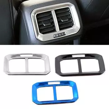 For Volkswagen VW Tiguan MK2 2017-2019 Central Console Armrest Air Conditioner AC Outlet Vent Panel Cover Trim Stainless Steel чёрный