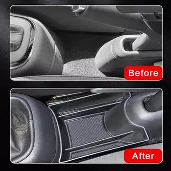 Для VW Up / Seat Mii / Skoda Citigo 2013 2014 2015 2016 2017 2018 2019 2020 2025 центральная консоль подлокотник ящик для хранения аксессуары чёрный