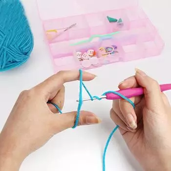 For Weave Sewing Needle Tool 2.5-6mm Crochet Knitting Needles Set 8pcs Multicolor Crochet Hook Plastic Handle Aluminum