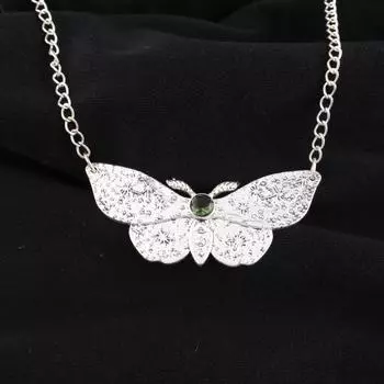 For Women Green tourmaline Gemstone 925 Sterling Silver Jewelry Pendant 0.7 CP-35-12