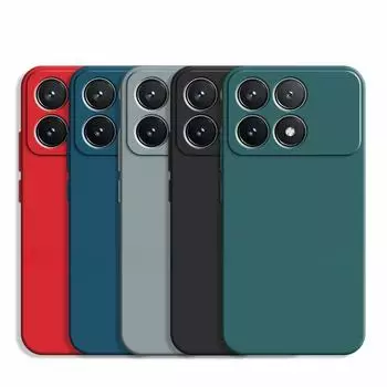 For Xiaomi Poco X6 Pro Case Xiaomi Poco X6 Pro 5G Cover Luxury TPU Shockproof Liquid Silicone Phone Cover Xiaomi Poco X6 Pro Poco X6 Pro чёрный