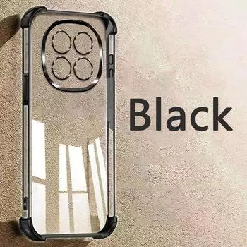 For Xiaomi Redmi Note 14 Pro 14S 13 12 11 11S 10 10S 9 Redmi 14C 13C 12C 10C A5 A3 K80 K70 K60 Poco X7 Pro X6 M6 Transparent Electroplated Phone Case iPhone 16