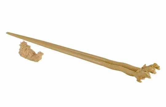 Forcart Chopsticks Light Brown Approximately 23cm Godzilla Figure Chopsticks Kinkiki Tora Chopstick Rest Included Length