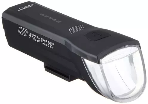 FORCE Bicycle Headlight VERT 110 Lumens USB Rechargeable Black 80108