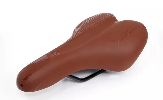 FORCE Bicycle Saddle GEL Saddle Comfort Brown 150mm wide x 245mm long