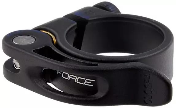 FORCE Bicycle Seat Clamp Aluminum Quick Release Type Black Diameter 80513 34.9mm чёрный
