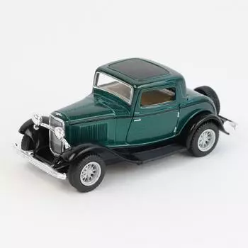 Ford diecast model Kinsmart/Kinsmart 1932 3-Window Coupe1/34 minicar/green зелёный