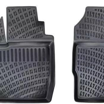 Форд Фиеста Ван 3 двери (2002-2008 гг.) Высококачественные и прочные резиновые автомобильные коврики — без запаха, нескользящие, долговечные.