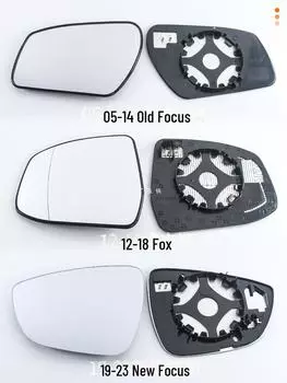 Ford Focus Задний Вид Линза Хэтчбек Седан Зеркало Сборка Стекло 05-14 Old Focus, left side, no electric heating белый