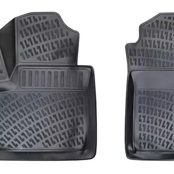 Форд Коннект Панельный фургон (2002-2013 гг.) Высококачественные и прочные резиновые автомобильные коврики — без запаха, нескользящие, долговечные.