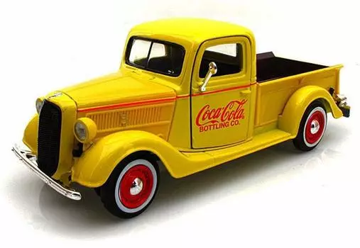 Ford Pickup серии Coca Cola 1937 г., желтый, масштаб 433213 Coca-Cola 1/24 жёлтый
