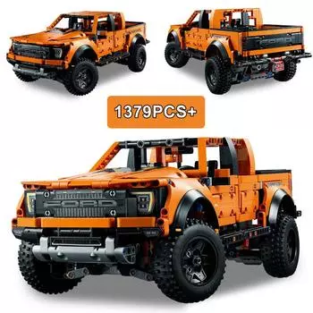 Ford Raptors Пикап Спортивный автомобиль Строительный блок Гоночный автомобиль Модель Кирпичи Игрушки для детей Подарок no original box