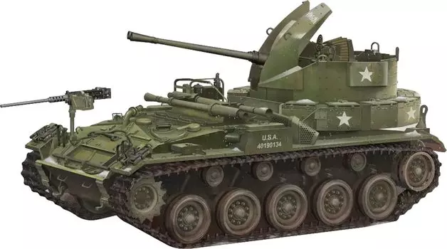 Fore Art Американская пушка М19 пластиковая модель FHB2004 1/72 зенитная самоходная установка