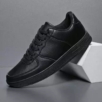 Foreign trade all-black board shoes men s extra large size 45 work 46 casual flat bottom 47 large 48 leather men s shoes 36 белый