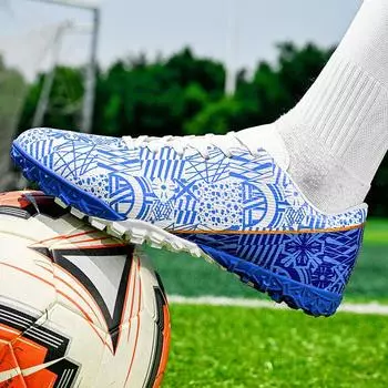 Foreign trade children s football shoes men s and women s sports football shoes broken nails primary school students indoor football game training sho 35