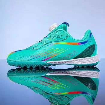 Foreign trade children s rotating buckle football shoes boys broken nail training shoes medium older girls short nail sneakers shoes 31